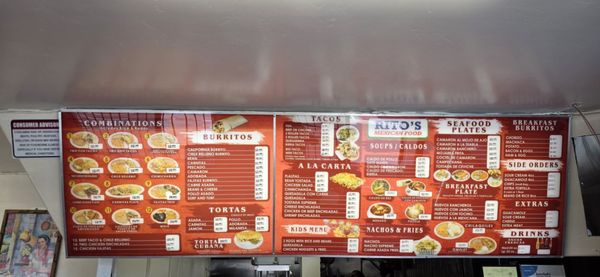 Menu photo 1 Rito’s Mexican Food Vista, CA