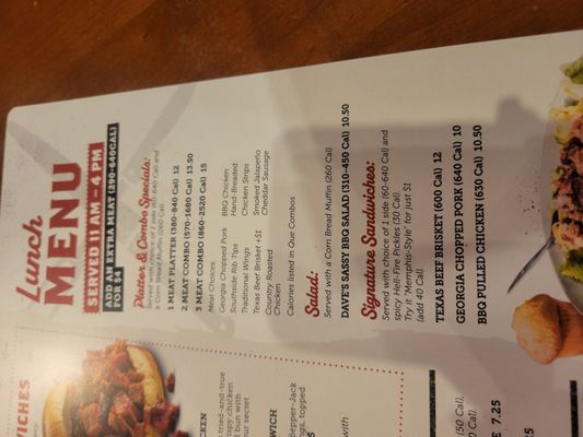 Menu photo 7 Famous Dave's Bar-B-Que Aurora, CO