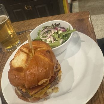 The Blue Duck - Hot Honey Cheddar Burger - Sandwiches Near Me - Maplewood, Missouri