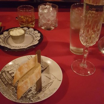 Le Chat Noir - Bread, butter and presecco. The bread is perfection - French Near Me - Riverside, California Le Chat Noir - Bread, butter and presecco. The bread is perfection - French Near Me - Riverside, California