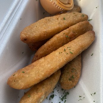 Hooked Restaurant - Fried Pickles with Pub (Spicy) - Desserts Near Me - Warrensville Heights, Ohio Hooked Restaurant - Fried Pickles with Pub (Spicy) - Desserts Near Me - Warrensville Heights, Ohio