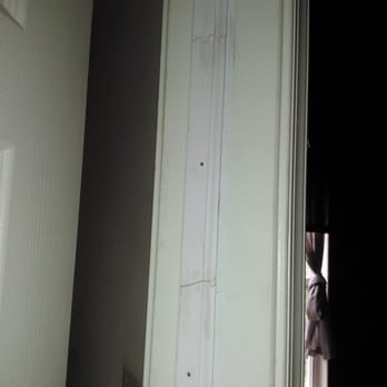 Mr Handyman - Bathroom frame "professionally" nailed together. Looks great, right? Smh - Drywall Installation & Repair Near Me - Malvern, Pennsylvania