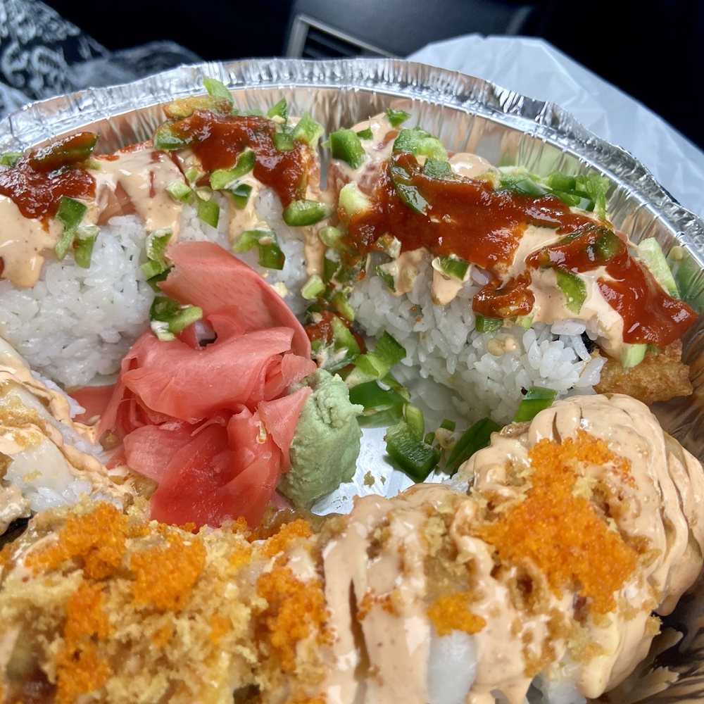 Uncle Sushi & Grill - Suicide (top) and King roll (bottom) - Sushi Bars Near Me - Cranston, Rhode Island Uncle Sushi & Grill - Suicide (top) and King roll (bottom) - Sushi Bars Near Me - Cranston, Rhode Island