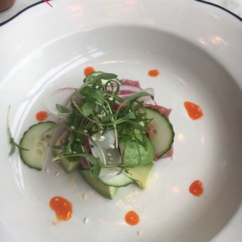 Loch Bar - Tuna Bigeye Tuna Poke. Don't forget to pour on the dressing or it will be just eh. - Seafood Near Me - Baltimore, Maryland Loch Bar - Tuna Bigeye Tuna Poke. Don't forget to pour on the dressing or it will be just eh. - Seafood Near Me - Baltimore, Maryland