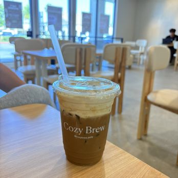 Cozy Brew - Cookie butter coffee w almond milk - Coffee & Tea Near Me - Fountain Valley, California Cozy Brew - Cookie butter coffee w almond milk - Coffee & Tea Near Me - Fountain Valley, California