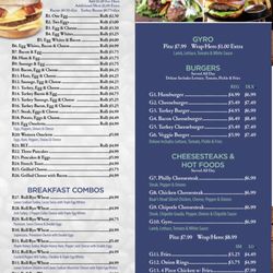 Dock Street Gourmet Deli - Menu