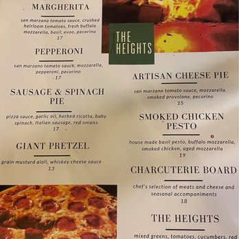 The Heights - Sunday Menu - Bars Near Me - Toledo, Ohio