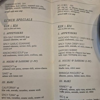 Ōwa - Lunch Specials menu - Sushi Bars Near Me - Los Angeles, California Ōwa - Lunch Specials menu - Sushi Bars Near Me - Los Angeles, California