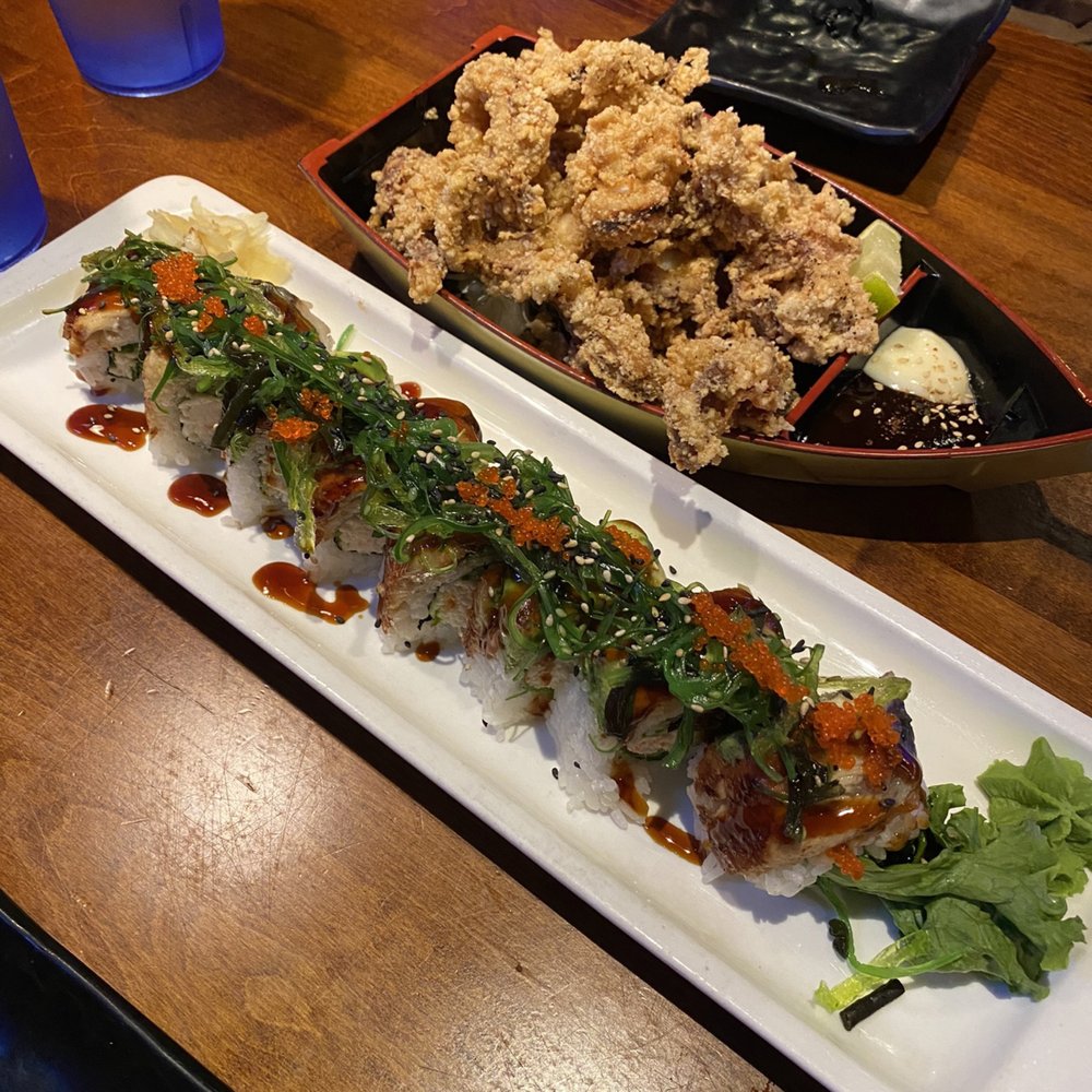 Kaoru Sushi - Jumbo Calamari and Superman Roll - Japanese Near Me - Richmond, California Kaoru Sushi - Jumbo Calamari and Superman Roll - Japanese Near Me - Richmond, California