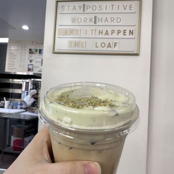 The Loaf Bakery and Cafe - pistachio latte - Bakeries Near Me - Newhall, California The Loaf Bakery and Cafe - pistachio latte - Bakeries Near Me - Newhall, California