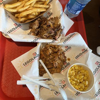 Smokey's Brick B Que - two trays of food and a drink - Barbeque Near Me - Goshen, New York Smokey's Brick B Que - two trays of food and a drink - Barbeque Near Me - Goshen, New York