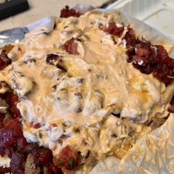 Sayulitas Mexican Food - Pacman Fries (sweet tocino + savory carne asada): Medium size is more than enough to knockout your hunger pains