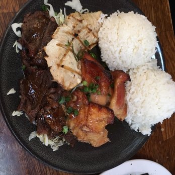 Aloha Mixed Plate - Mixed plate w Shoyu Chicken, Fresh Island Fish, Teriyaki Beef - Hawaiian Near Me - Lahaina, Hawaii Aloha Mixed Plate - Mixed plate w Shoyu Chicken, Fresh Island Fish, Teriyaki Beef - Hawaiian Near Me - Lahaina, Hawaii