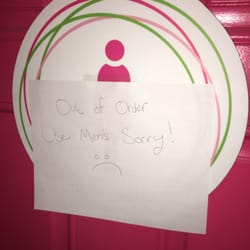 sweetFrog Premium Frozen Yogurt - You would think with the women's room "out of order" they may give a little extra attention to the other restroom.