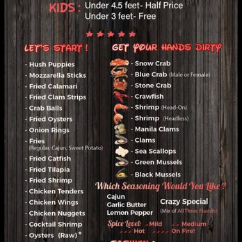 Crazy Crab - Menu - Cajun/Creole Near Me - Fairfax, Virginia