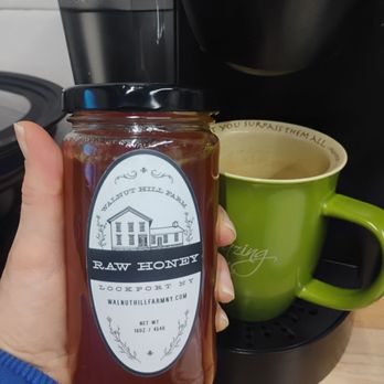 Walnut Hill Farm - 1# glass jar of raw spring wildflower honey - Candle Stores Near Me - Lockport, New York Walnut Hill Farm - 1# glass jar of raw spring wildflower honey - Candle Stores Near Me - Lockport, New York