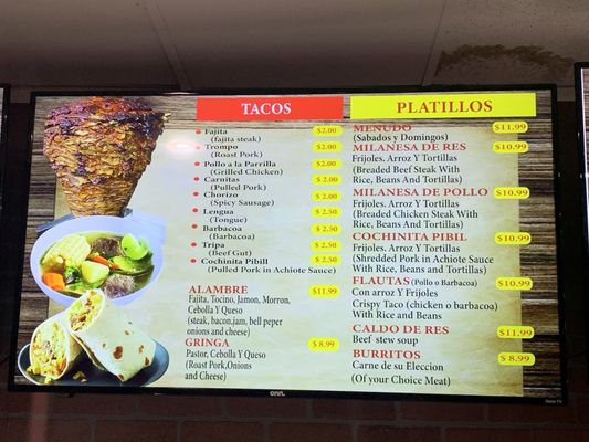 Menu photo 2 Tortas Locas Mexico Lindo Garland, TX