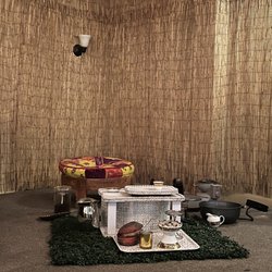 Mesob Ethiopian Restaurant - Tea ceremony setup