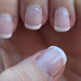Worst $50 manicure ever. Gel is lifting after only 1 week. Worst $50 manicure ever. Gel is lifting after only 1 week.