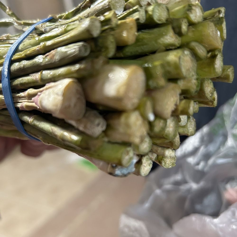 Ordered asparagus yesterday May 28, was gonna cook it today, but there was mold on the bottom Ordered asparagus yesterday May 28, was gonna cook it today, but there was mold on the bottom