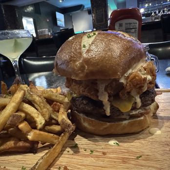 Emerson's Ale House - Chipotle ranch burger- delicious! - Bars Near Me - Mount Prospect, Illinois