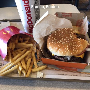 McDonald's - Quarter Pounder Cheeseburger, Fries,and a Dr. Pepper. - Burgers Near Me - Encino, California
