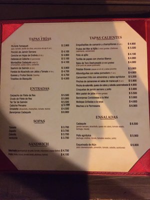 Menu photo 1 Cadaqués Resto Bar Santiago, RM