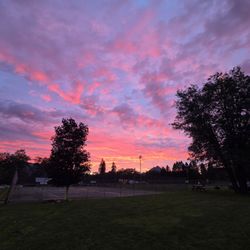Shastice Park - Leaving the Summer Concert....a gorgeous sunset.
