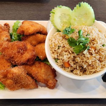 Palm Thai - Wildomar - Chef's special. Fried rice with lemon chicken. - Thai Near Me - Wildomar, California Palm Thai - Wildomar - Chef's special. Fried rice with lemon chicken. - Thai Near Me - Wildomar, California