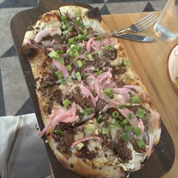 Stove and Tap - Brisket Flatbread - American Near Me - West Chester, Pennsylvania Stove and Tap - Brisket Flatbread - American Near Me - West Chester, Pennsylvania