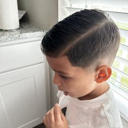 Hwy 105 Barbershop - Sons haircut