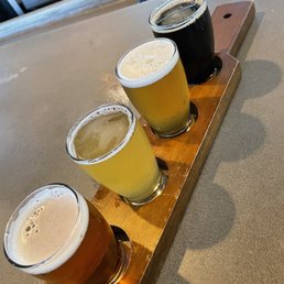 a flight of beers