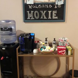 Moxie Salon - Complimentary refreshments - a nice touch