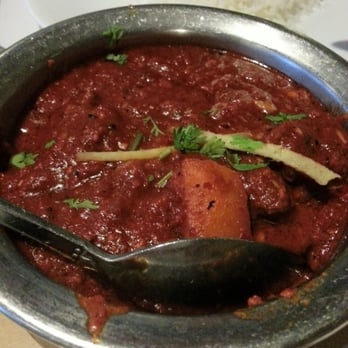 Madras Masala - Lamb vindaloo... ordered medium. Pretty spicy but delicious. Not much meat, though. $12.95 - Indian Near Me - Ann Arbor, Michigan Madras Masala - Lamb vindaloo... ordered medium. Pretty spicy but delicious. Not much meat, though. $12.95 - Indian Near Me - Ann Arbor, Michigan