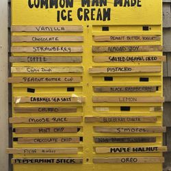 Town Docks - Ice cream flavors