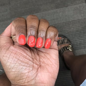 The W Nail Bar - The shape I got and look how short they are - Nail Salons Near Me - Columbus, Ohio The W Nail Bar - The shape I got and look how short they are - Nail Salons Near Me - Columbus, Ohio