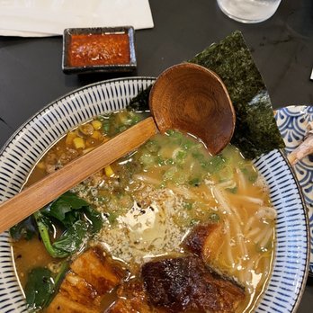 Beat Mazesoba - Spicy Miso Ramen (with the spicy sauce on the side) - Ramen Near Me - Flushing, New York