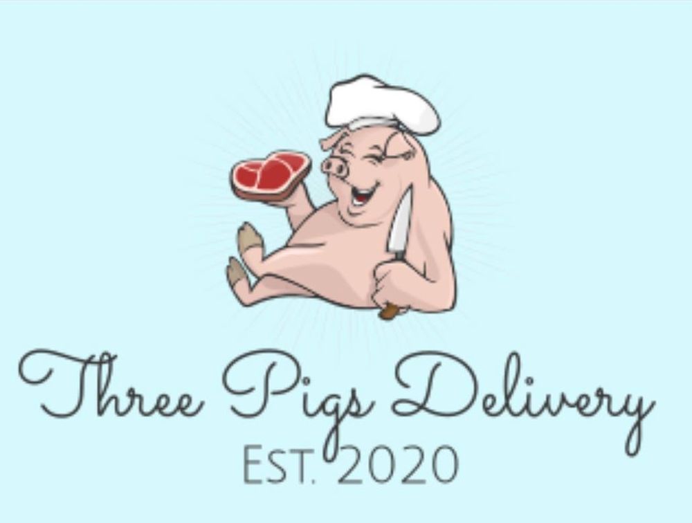 Three Pigs Delivery Logo