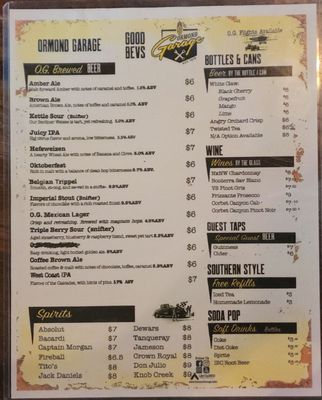 Menu photo 2 Ormond Garage Ormond Beach, FL