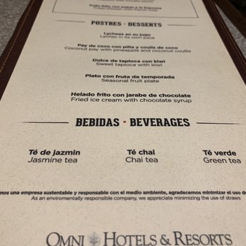 La Vista - Dessert and drink menu - Seafood Near Me - Cancún, ROO La Vista - Dessert and drink menu - Seafood Near Me - Cancún, ROO