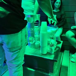 Limelight - They lock up the bottles and ladies serve you and keep the mixers filled... wish they had a pitcher of ice water though