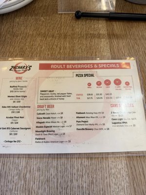 Menu photo 2 Zachary's Chicago Pizza Pleasanton, CA Menu photo 2 Zachary's Chicago Pizza Pleasanton, CA