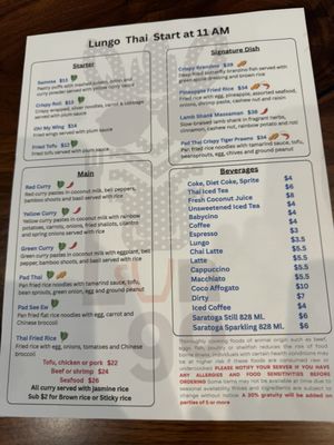 Menu photo 7 Lungo Thai Eatery Mountain View, CA