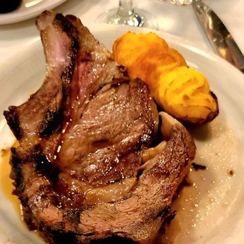 Walter's Steakhouse - Amazing bone in Prime Rib. Medium from the chuck side. With twice baked potato. - Steakhouses Near Me - Wilmington, Delaware