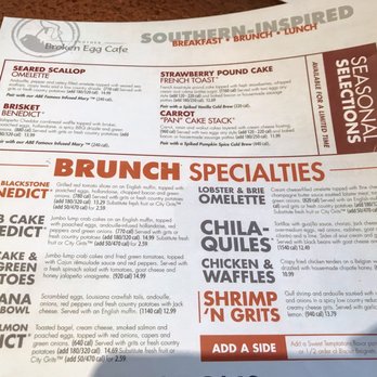 Another Broken Egg Cafe - Menu pt1 - Breakfast & Brunch Near Me - Mountain Brook, Alabama