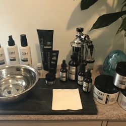 Skin Care by Rebecca - Set up for the Organic Age Renew Facial Treatment.
