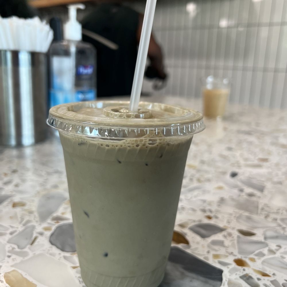 hojicha latte