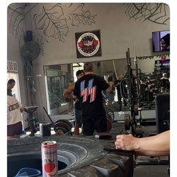 Metroflex Miramar - Owner of Metroflex sporting a Nazi SS lightning bolt shirt
