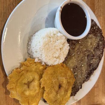 Smokies Cuban Cafe - Steak, white rice, black beans, fried plantains - Cuban Near Me - Pigeon Forge, Tennessee Smokies Cuban Cafe - Steak, white rice, black beans, fried plantains - Cuban Near Me - Pigeon Forge, Tennessee