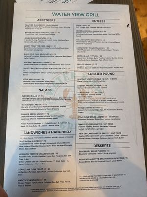 Menu photo 6 Water View Grill Portsmouth, NH Menu photo 6 Water View Grill Portsmouth, NH